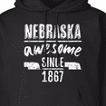 thumbnail image 3 of Inktastic Nebraska Awesome Since 1867 Adult Hoodie Sweatshirt, 3 of 4