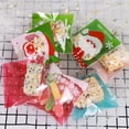 thumbnail image 2 of Bewildely 100 Uds. Bolsas de regalo para galletas Navidad Santa Claus muñeco de nieve aperitivos galletas bolsas de embalaje de plástico fiesta Kits de decoración para fiestas No.03, 2 of 6