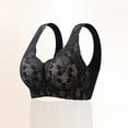 thumbnail image 2 of nerohusy Women's Plus Size Bras Front Closure No Underwire,Daisy Bras for Older Women,Daisy Bra,Daisy Bra for Seniors Front Closure,Comfortable Convenient No Wire Buckle Bra,Black,XL, 2 of 6