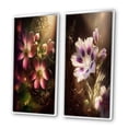 thumbnail image 3 of Designart "Fairy Daisy Wonderland Up Close I" Daisy Framed Wall Art Set Of 2 - Traditional Pink Gallery Wall Frame Set For Home Decor, 3 of 6