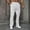 #White, variant on DPTALR George Men's Solid Color Drawstring Elastic Waist Pants,Black Big and Tall Men XL