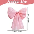 thumbnail image 3 of SMKE Large Bow For Coquette,23X21In Pink Romantic Bow For Date Night And Party Backdrop Styling,3D Decor Bows For Wreath And Gifts,No Assembly Bows,For Craft Wedding Birthday Party Decoration, 3 of 8