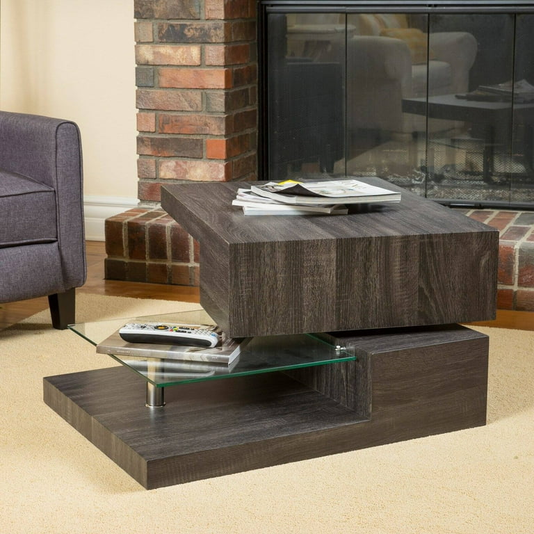 Small rectangular 2024 glass coffee table