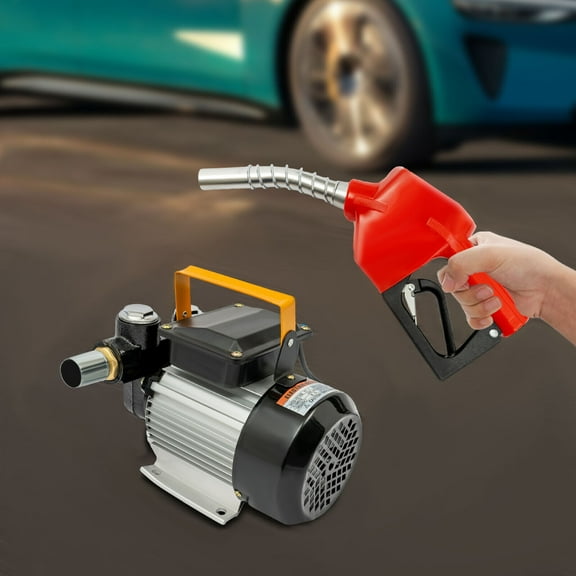 110V AC 16GPM Diesel Oil Fuel Transfer Pump Kit Electric Self-Priming W/ Nozzle