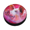 thumbnail image 3 of Gaeub Pink Pig 14-17in Tire Cover, Spare Tire Cover, for Camper Caravan, Trailer, Car, Truck, SUV, Jeep - 16 inch, 3 of 9