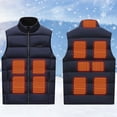 thumbnail image 2 of Heated Womens Vest 11 Heat Zones Fast Warm Up Usb Smart Warming Layer Cotton Padded Winter Outdoor Sleeveless Jacket Heated Vest Regular Fit Puffer Vest, 2 of 4