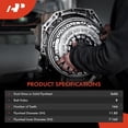 thumbnail image 3 of A-Premium Clutch Flywheel Compatible with Ford Mustang 2011-2017 5.0L, 8 Bolt Holes, 164 Teeth, Manual Transmission, Replace# BR3Z6375D, 3 of 9