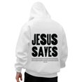 thumbnail image 2 of Xudanell Womens Hoodie Graphic Tee Hooded Springtime Sweatshirts Pullover Simple Womens Tops on The Go White XL, 2 of 8