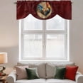 thumbnail image 3 of Tie Up Valances for Windows, Farm Rooster Adjustable Valance Curtains Window Treatment for Living Room/Bedroom, Boho Farmhouse Animals Floral Pattern Rod Pocket Kitchen Curtains & Drapes 60x18 Inch, 3 of 8