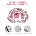 thumbnail image 4 of cute conch shell Shower Cap, Reusable Bath Hair Hat for all Hair Lengths Hair Cover with Elastic Band Double Waterproof Layers Bathing Hat, 4 of 5