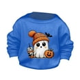 thumbnail image 2 of XXWXYD Kids Halloween Graphic Sweatshirt Pumpkin Ghost Crewneck Long Sleeve Pullover Top for Boys Girls Toddler 1-14T Sp𝐨oky Cute Holiday, 2 of 4