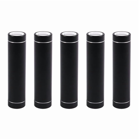 5X 2600mAh Portable External USB Power Bank Box Battery Charger for Mobile Phone(Without Battery) Color:Black