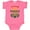 Hot Pink, variant on Inktastic Puggle Dog Pug Poodle Mix Boys or Girls Baby Bodysuit