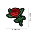 thumbnail image 3 of Giunmcul Online Shopping 6Pcs Rose Embroidery Badge Clothes Fabric Patch Applique Decor DIY, 3 of 3