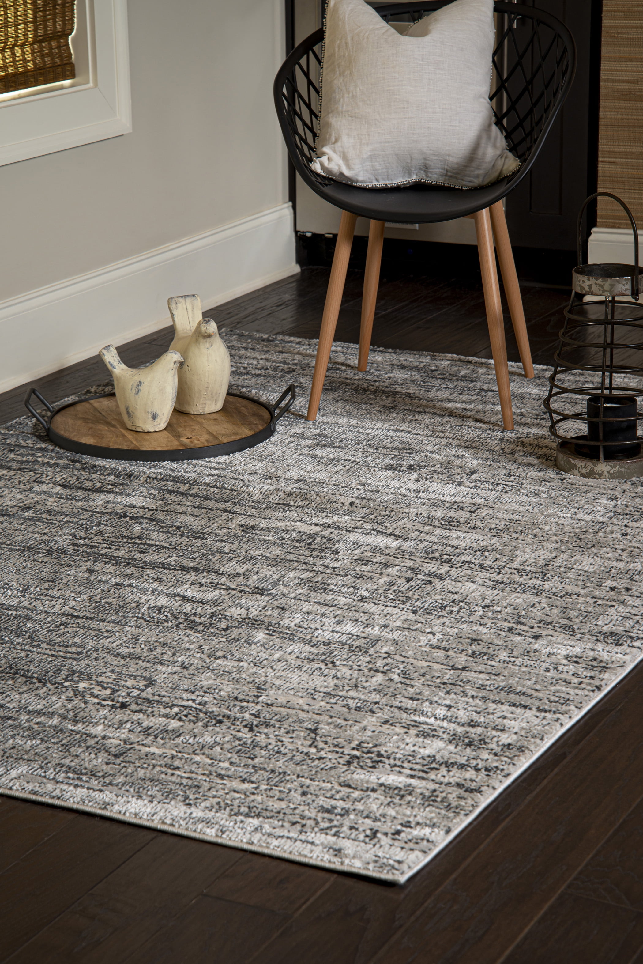 United Weavers Evolution Reaver Contemporary Abstract Area Rug, Grey, 7'10" x 10'6"