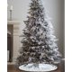 thumbnail image 4 of Falda de árbol de Navidad con cuentas de copo de nieve brillante, 78cm/90cm, falda de árbol de felpa, decoración de árbol blanco de Navidad, 4 of 4