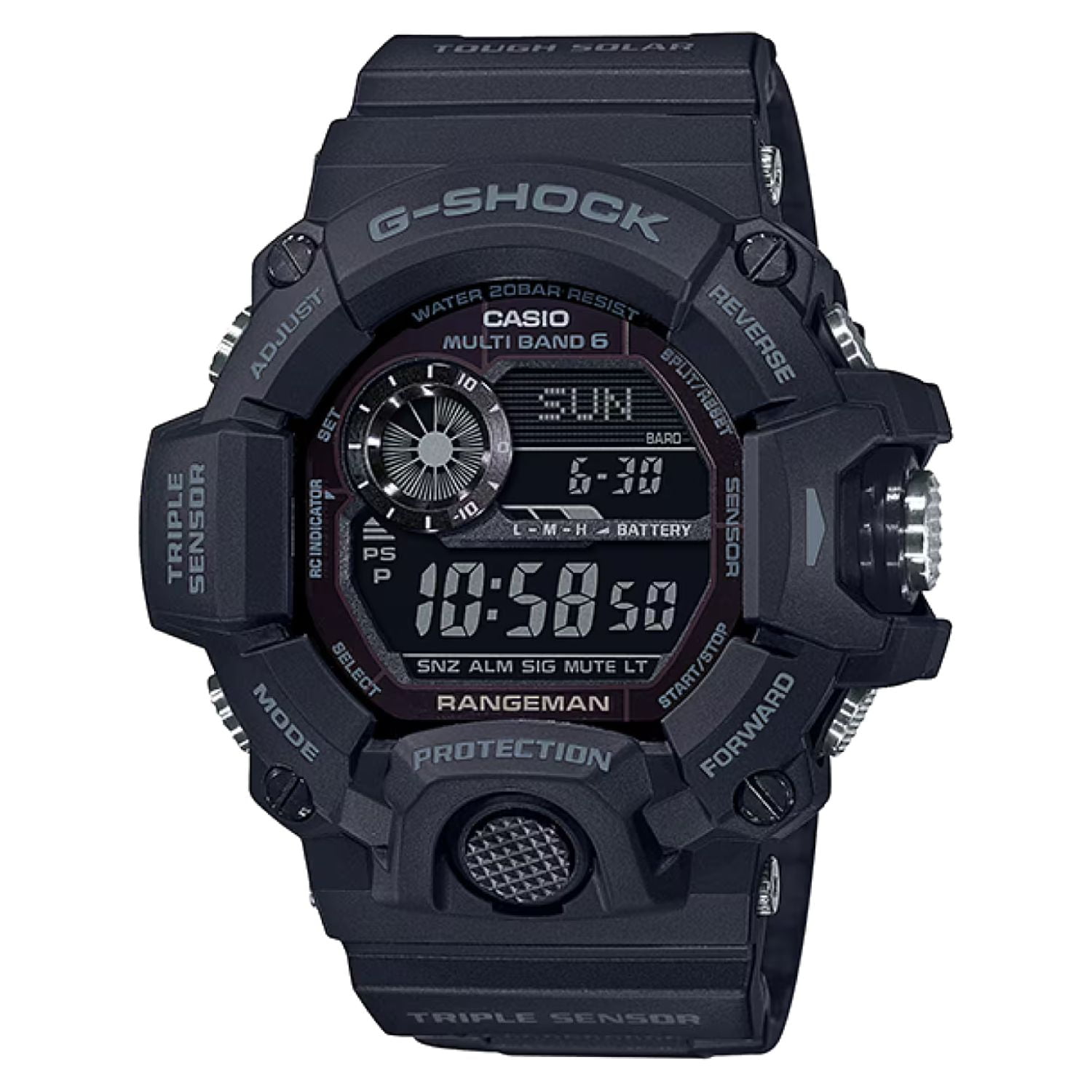 Casio Men's Blackout Digital Dial Watch - GW9400-1B