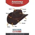 thumbnail image 4 of Men's Outback Wool Cowboy Hat Dakota Brown Shapeable Western Felt by Silver Canyon, Brown, X-Large, 4 of 5