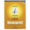 Newsprint Pad, White, 9" x 12", 50 Sheets