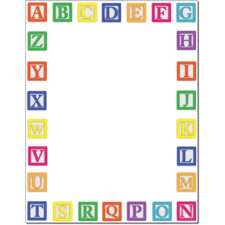 2pcs Alphabet Blocks Letterhead Laser & Inkjet Printer Paper (25 Pack)