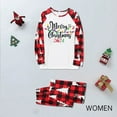 thumbnail image 2 of Odeerbi Christmas Pajamas for Family Holiday Long Sleeve Family Christmas Pajamas Matching Sets Mom Parent-Child Printed Home Wear Two-Piece Sleepwear Xmas Family Matching PJs Set Red, 2 of 7