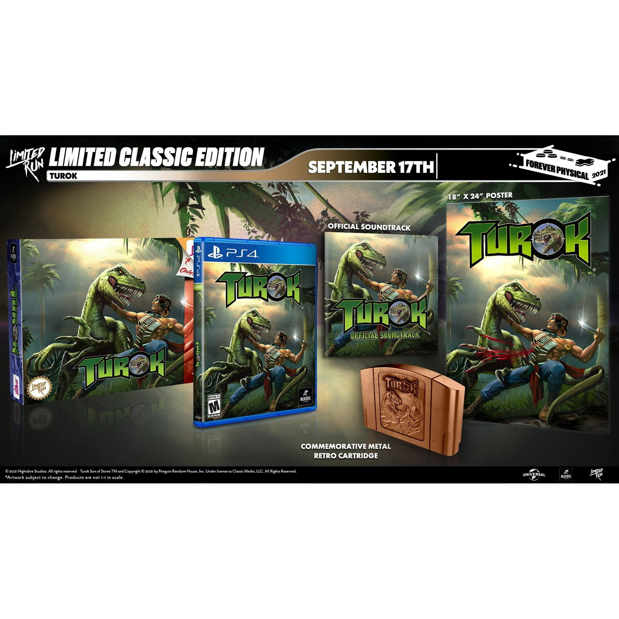 Turok Classic Edition with Trading hotsell Card PS4