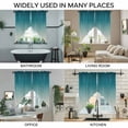 thumbnail image 3 of Teal Blue Ombre Swag Valances for Windows, Kitchen Window Curtains Over Sink, Contemporary Gradient Abstract Art Window Treatment Curtains for Living Room/Bedroom Curtains 2 Panel Sets 36"x45", 3 of 8
