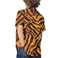 thumbnail image 2 of Binienty Tiger Print 5t Hawaiian Shirt Boy Cozy Boys Button Down Aloha Shirt Casual Soft Short Sleeve Shirt Lightweight Trendy Kids Beach Clothes, 2 of 7