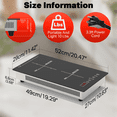 thumbnail image 4 of GRACEALL 2 Burner Induction Cooktop, 12 inch Glass Top Electric Stvoe for Cooking, Built-in & Countertop Kitchen Hotplate, 120V Plug in Stoves with Safty Lock and Timer, 4 of 10