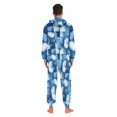 thumbnail image 4 of FORMRS Onesies Pajama for Adults Unisex Hoodie Winter Jumpsuit One Piece Sleepwear, Sizes S-2XL, Blue Pattern, 4 of 7