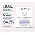 thumbnail image 2 of Happy V Menopause Relief Supplement for Women - Hormone Balance, Hot Flash & Night Sweat Support, Mood & Energy Booster, Vaginal Wellness, Perimenopause & Postmenopause Support – 60 Vegan Capsules, 2 of 7