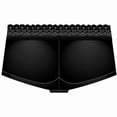 thumbnail image 2 of Bóxer Vassarette para Mujer, con Detalles de Encaje en la Cintura Negro Talla CH, 2 of 4