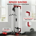 thumbnail image 6 of Mitonos  Cable Crossover Machine,Wall Mount Cable Station with Adjustable 18 Positions  Dual Pulley System,Lat Pull Down Machine  with 400LBS Weight Stack for Home Gym Fitness, 6 of 8
