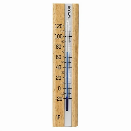 Wood Indoor Window Thermometer