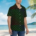 thumbnail image 3 of Vsdgher Poker Shapes Print Men's Hawaiian Shirts Button Down Tropical Holiday Beach Shirts Vacation Clothes,Small, 3 of 7
