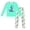 Mint Green, variant on HCYSFG Boys Dinosaur Graphic Pajama Sets 2 Piece Long Sleeve Crewneck Lounge Set Top And Pants Sleepwear Sets