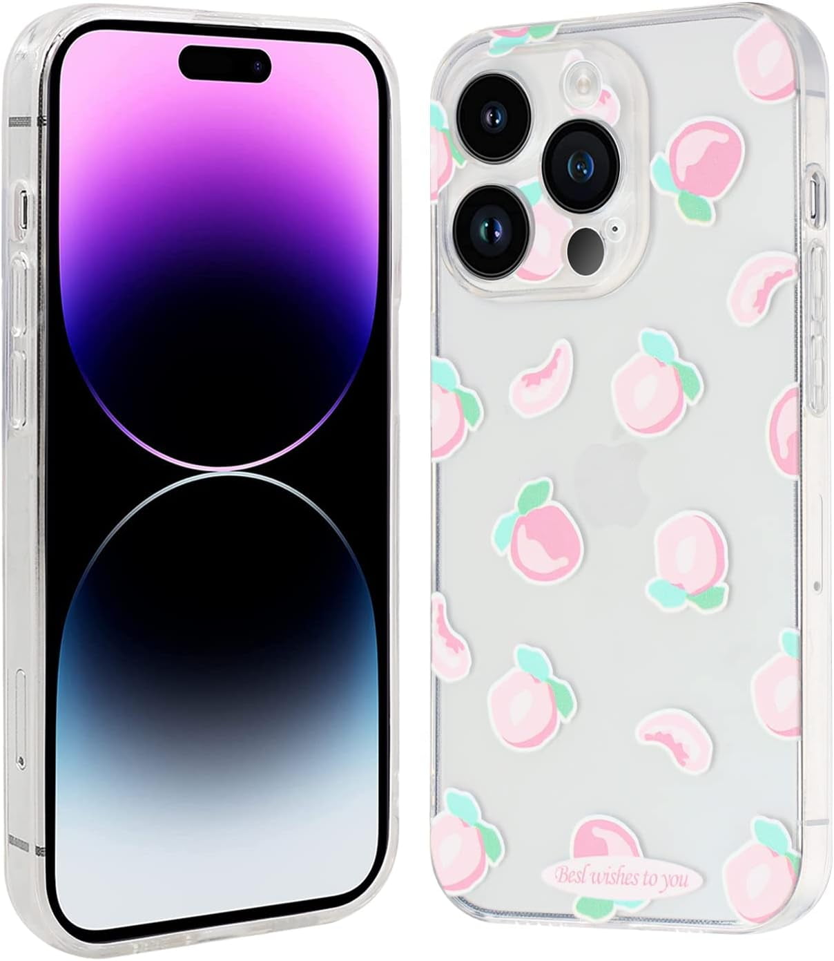 【 ‪‪あも♡ 】 iPhone14 Case for iPhone 14 (6.1 inch), TPU Kawaii Shockproof Protective