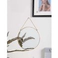 thumbnail image 5 of Wall Hanging Mirror Gold Decor Round Mirror with Hanging Chain for Home Bathroom Living Room 11.75"X11.75" Gold, 5 of 5