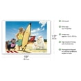 thumbnail image 2 of Hot Dawg - Surf Dogs - From an Original Color Painting by Scott Westmoreland - Master Art Print (Unframed) 13in x 19in, 2 of 4