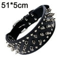 thumbnail image 2 of Apuakthei Collar para perros de cuero con remaches anchos de 2 ",, 2 of 5