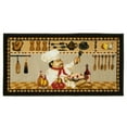 thumbnail image 2 of Kashi Home Kitchen Rug, Printed Area Rug, Durable Floor, Door Mat, Farmhouse Non-Slip Carpet Latex Backing Beautiful Design, Wine Chef 18x30 Rectangle, 2 of 2