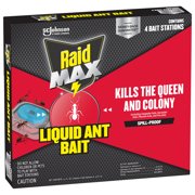 Raid MAX Liquid Ant Insect Killer Bait, Outdoor and Indoor Ant Killer Traps for Home, 4 Count