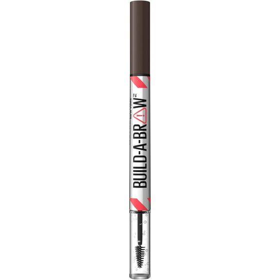 Maybelline Build A Brow 2-in-1 Eyebrow Pen and Sealing Gel, Deep Brown