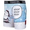 thumbnail image 2 of Peanuts Christmas Snoopy  and  Woodstock 2-Sided Boxer Briefs-Small (28-30), 2 of 6