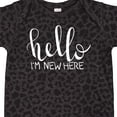 thumbnail image 4 of Inktastic Hello, Im New Here- Hand Drawn Type Boys or Girls Baby Bodysuit, 4 of 5