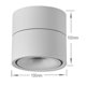 thumbnail image 2 of Lámpara de techo LED 10 W XCF montaje en superficie blanco aluminio moderno, 2 of 4