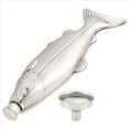 thumbnail image 3 of 1 Set Fish-Shape Hip Flask 5Oz Bottle Mini Pocket Flask Stainless Steel Party Drinkware for Outdoor, 3 of 4