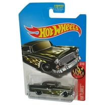 Hot Wheels HW Flames (2015) Black '55 Chevy Car 3/10