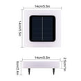 thumbnail image 3 of Pathway Lights Solar Powered Square Flat Solar Lights Outdoor Waterproof Solar Stair Light In Ground Landscape Lighting for Garden Lawn Patio Yard Walkway Night Lamp (Warm Light), 3 of 7