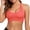 Pink, variant on Women's Cross Back Sports Bra, Medium Impact Wireless Workout Bra for Gym Yoga